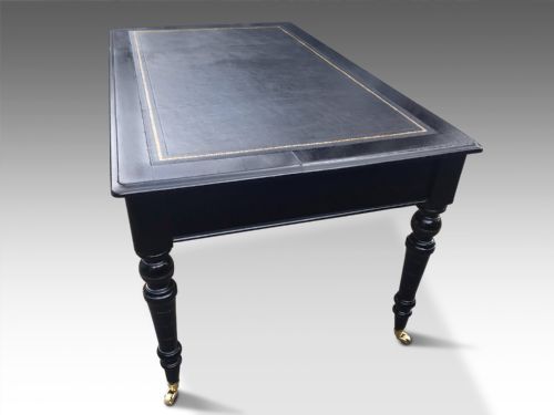 A STUNNING VICTORIAN EBONISED WRITING TABLE - ADDITIONAL PHOTO 4