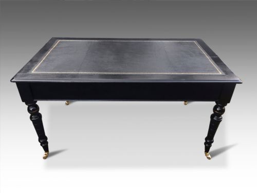 A STUNNING VICTORIAN EBONISED WRITING TABLE - ADDITIONAL PHOTO 5