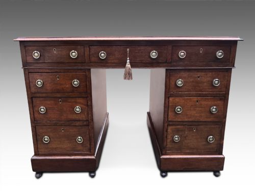 AN ATTRACTIVE VICTORIAN DESK C1880 - ADDITIONAL PHOTO 2