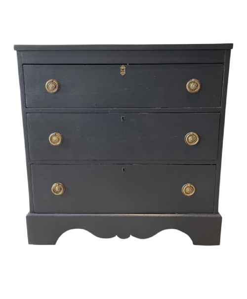 A GORGEOUS VICTORIAN PAINTED CHEST OF DRAWERS - ADDITIONAL PHOTO 5
