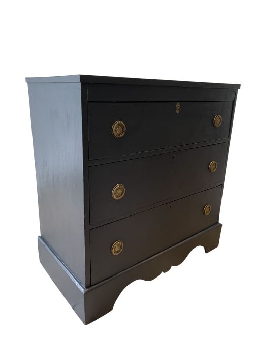 A GORGEOUS VICTORIAN PAINTED CHEST OF DRAWERS - ADDITIONAL PHOTO 3