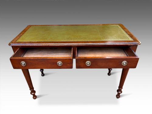 A HANDSOME VICTORIAN WRITING TABLE - ADDITIONAL PHOTO 2