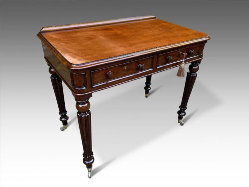 A FINE WILLIAM IV WRITING TABLE - ADDITIONAL PHOTO 3