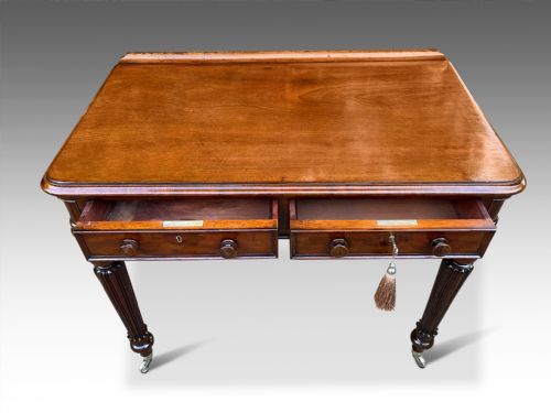 A FINE WILLIAM IV WRITING TABLE - ADDITIONAL PHOTO 4