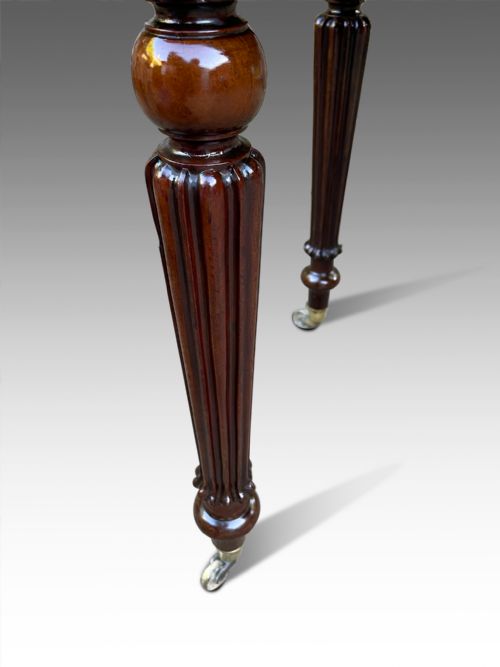 A FINE WILLIAM IV WRITING TABLE - ADDITIONAL PHOTO 5
