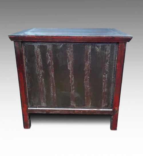 A STYLISH 19THC CHINESE EBONISED CUPBOARD - ADDITIONAL PHOTO 2