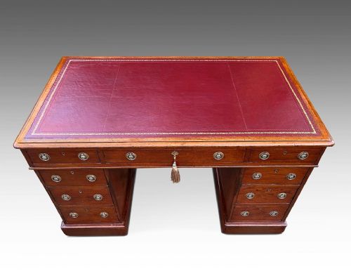AN ATTRACTIVE VICTORIAN WRITING DESK - ADDITIONAL PHOTO 1