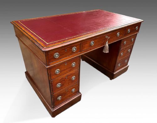AN ATTRACTIVE VICTORIAN WRITING DESK - ADDITIONAL PHOTO 3