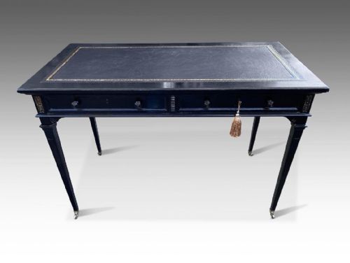 an elegant french ebonised writing table - CATEGORY: ANTIQUE TABLES - DATED VICTORIAN