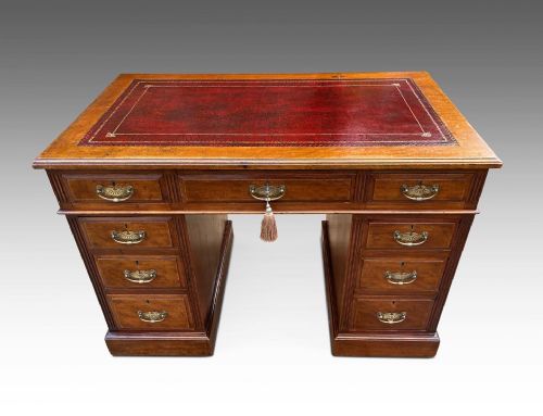 a superior quality mapleco writing desk - CATEGORY: ANTIQUE DESKS - DATED EDWARDIAN