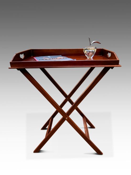 A LATE EDWARDIAN BUTLERS TRAY - ADDITIONAL PHOTO 1