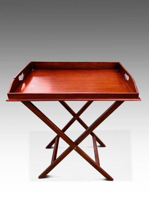 A LATE EDWARDIAN BUTLERS TRAY - ADDITIONAL PHOTO 2