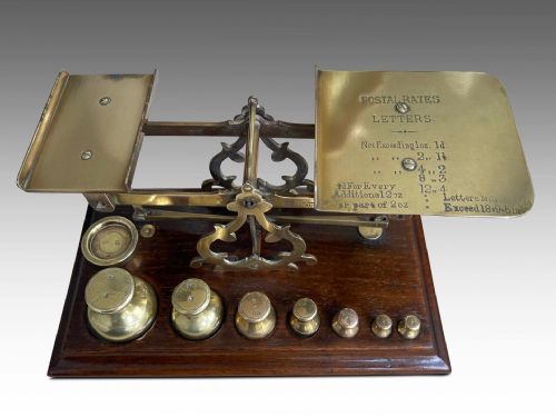 a gorgeous victorian postal scale - CATEGORY: ANTIQUE METAL - DATED VICTORIAN