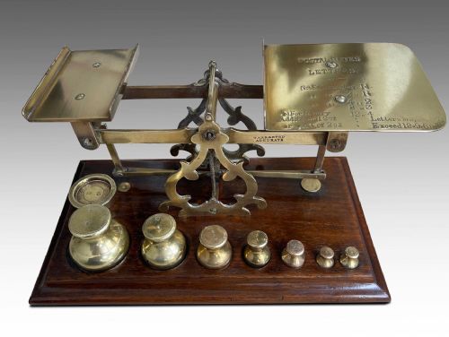 A GORGEOUS VICTORIAN POSTAL SCALE - ADDITIONAL PHOTO 3