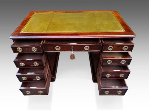 AN ATTRACTIVE VICTORIAN WRITING DESK - ADDITIONAL PHOTO 3