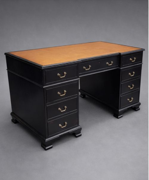 A STUNNING EDWARDIAN BREAKFRONT DESK - ADDITIONAL PHOTO 4