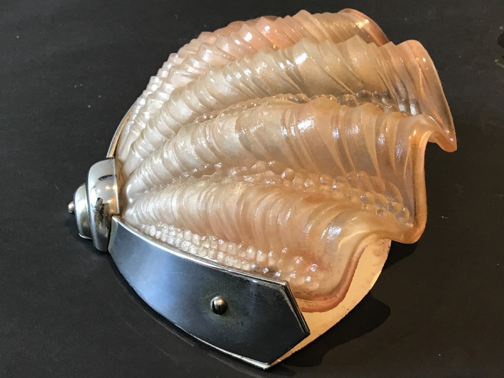 Five Art Deco Shell Wall lights View IV