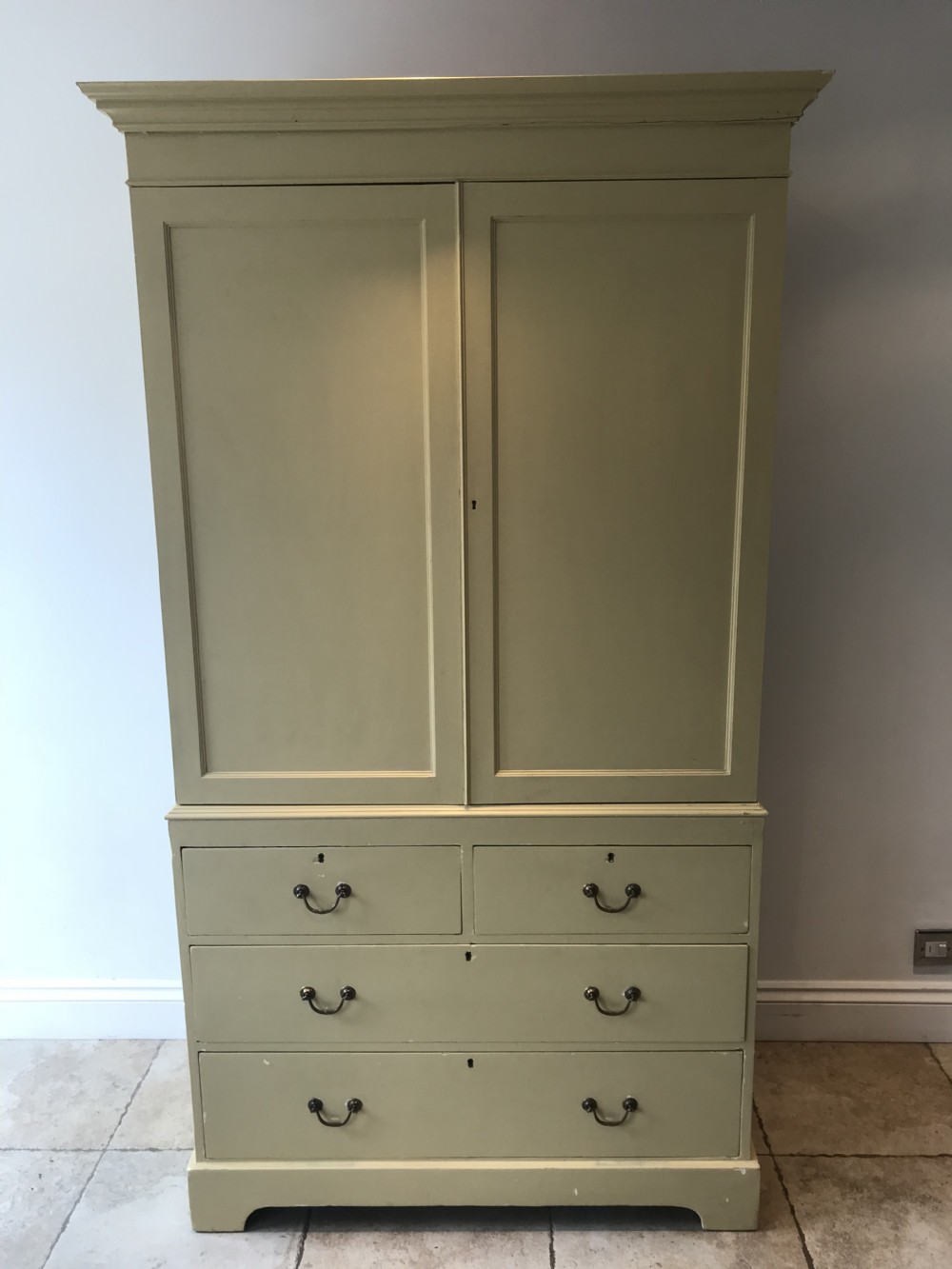 A Very Chic Painted Linen Press Wardrobe  View IV