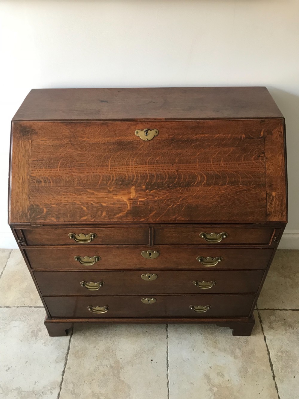 An Attractive 18th Century  Oak Bureau View II