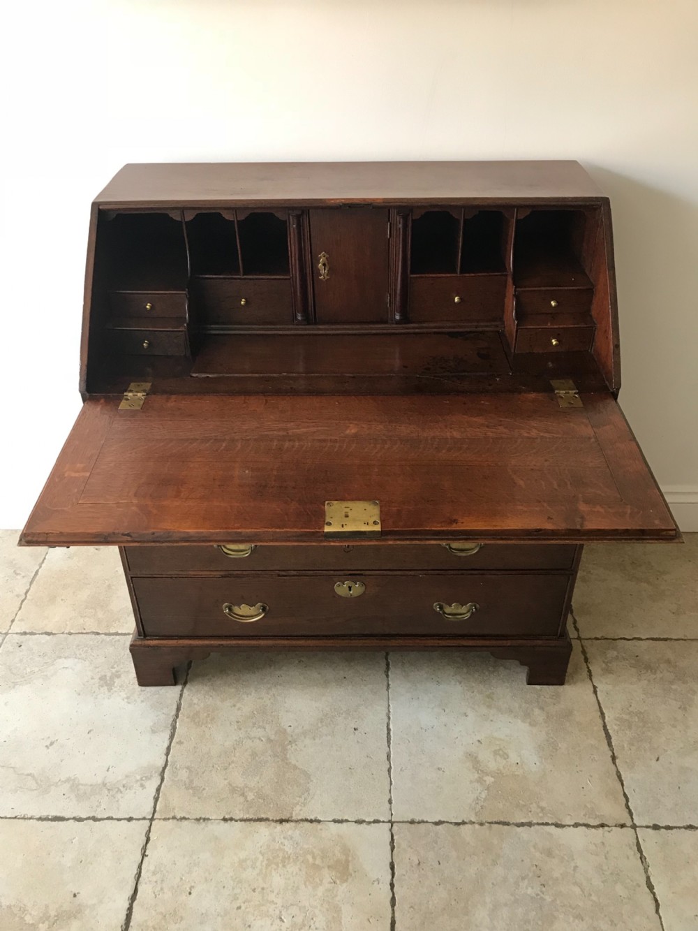 An Attractive 18th Century  Oak Bureau View III