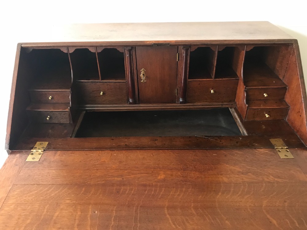 An Attractive 18th Century  Oak Bureau View IV