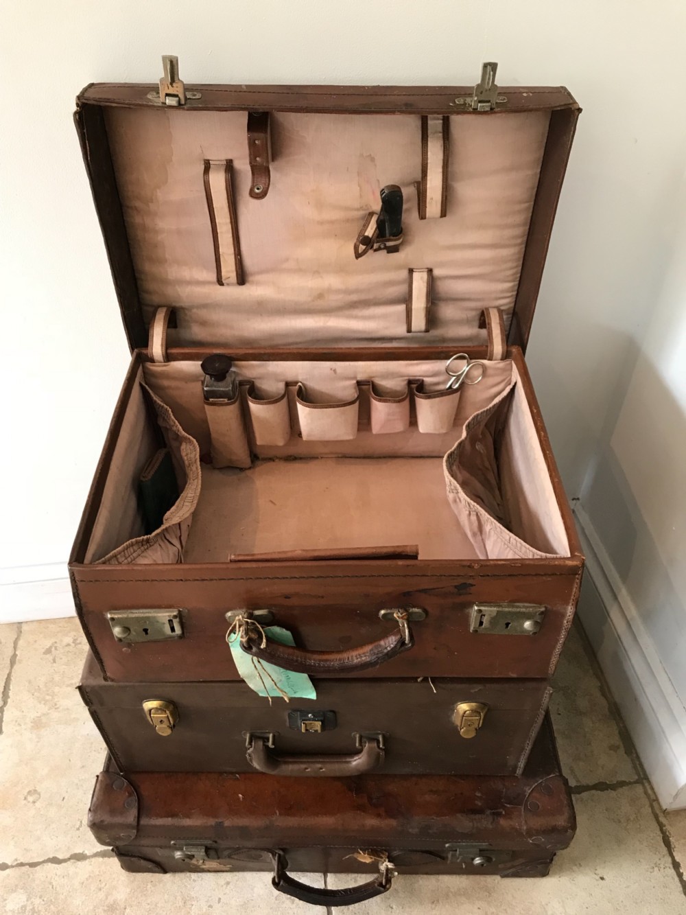 A Vintage set of travel luggage  View III