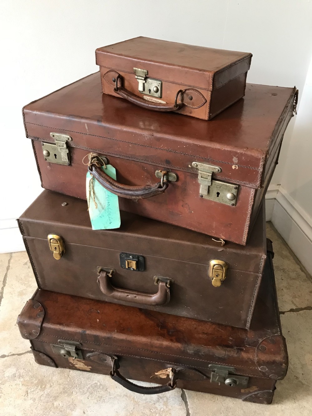 A Vintage set of travel luggage  View IV