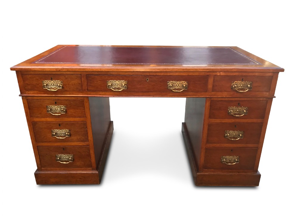 An Attractive Larger Sized Edwardian Desk View III