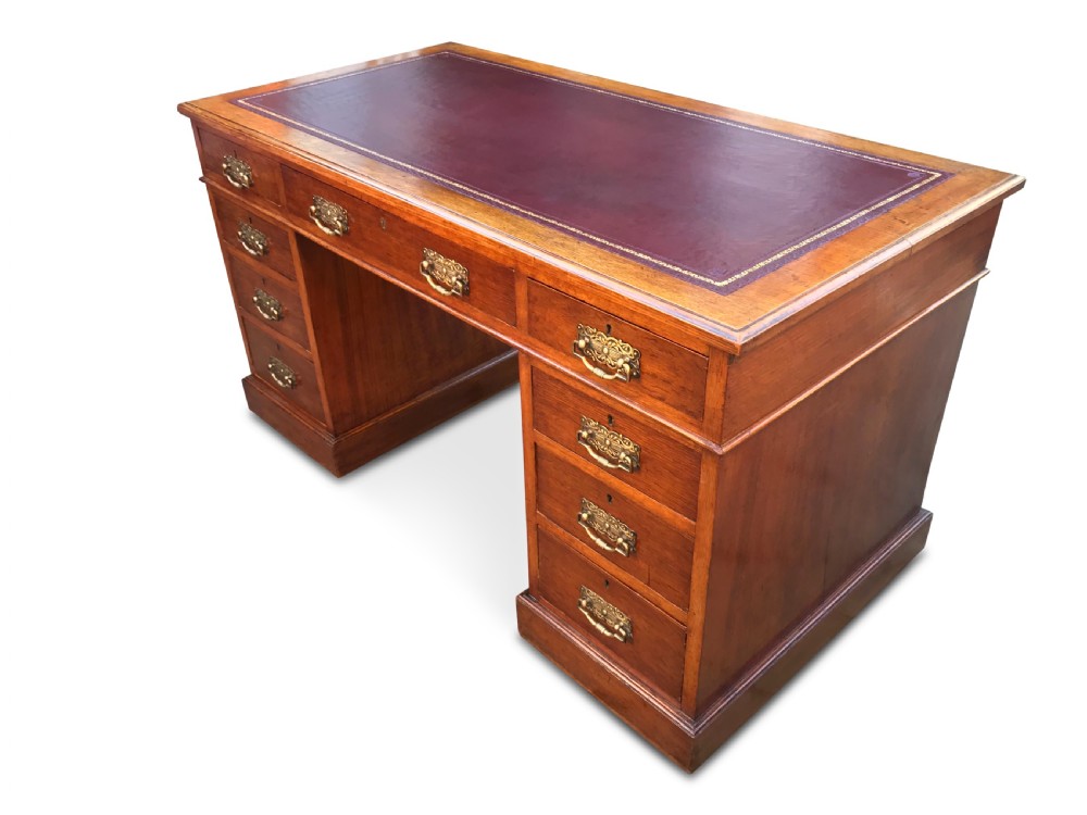 An Attractive Larger Sized Edwardian Desk View V