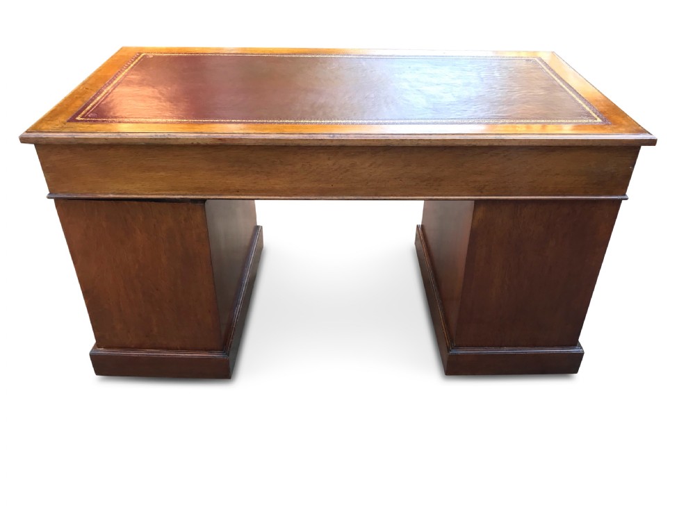 An Attractive Larger Sized Edwardian Desk View VIII