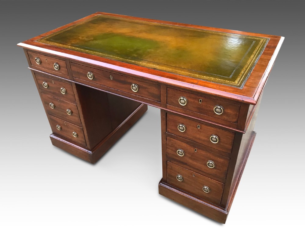 A Delightful Victorian Pedestal Writing Desk  View II