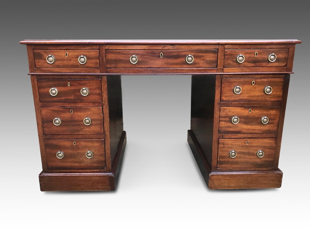 A Delightful Victorian Pedestal Writing Desk  View III