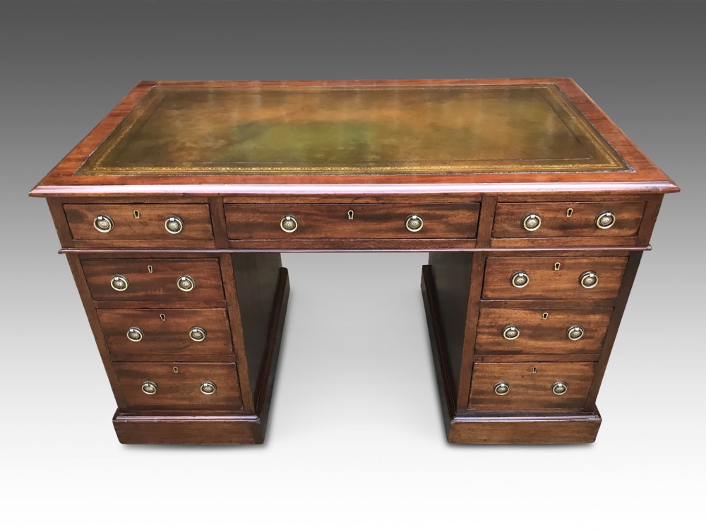 A Delightful Victorian Pedestal Writing Desk 