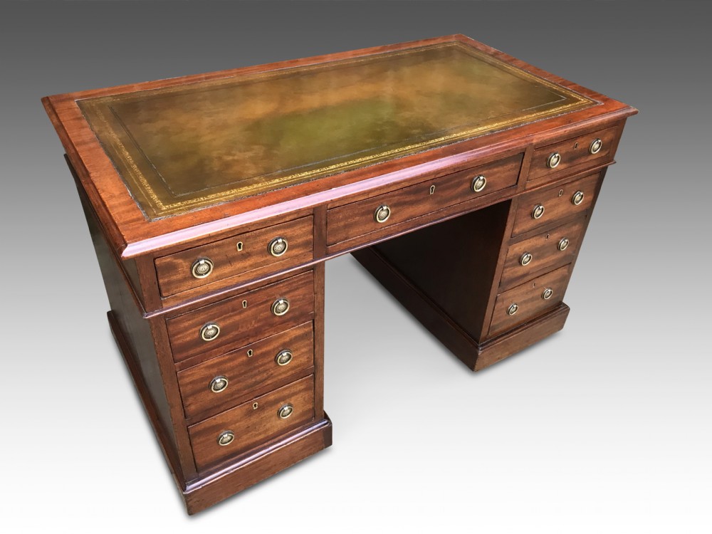 A Delightful Victorian Pedestal Writing Desk  View IV