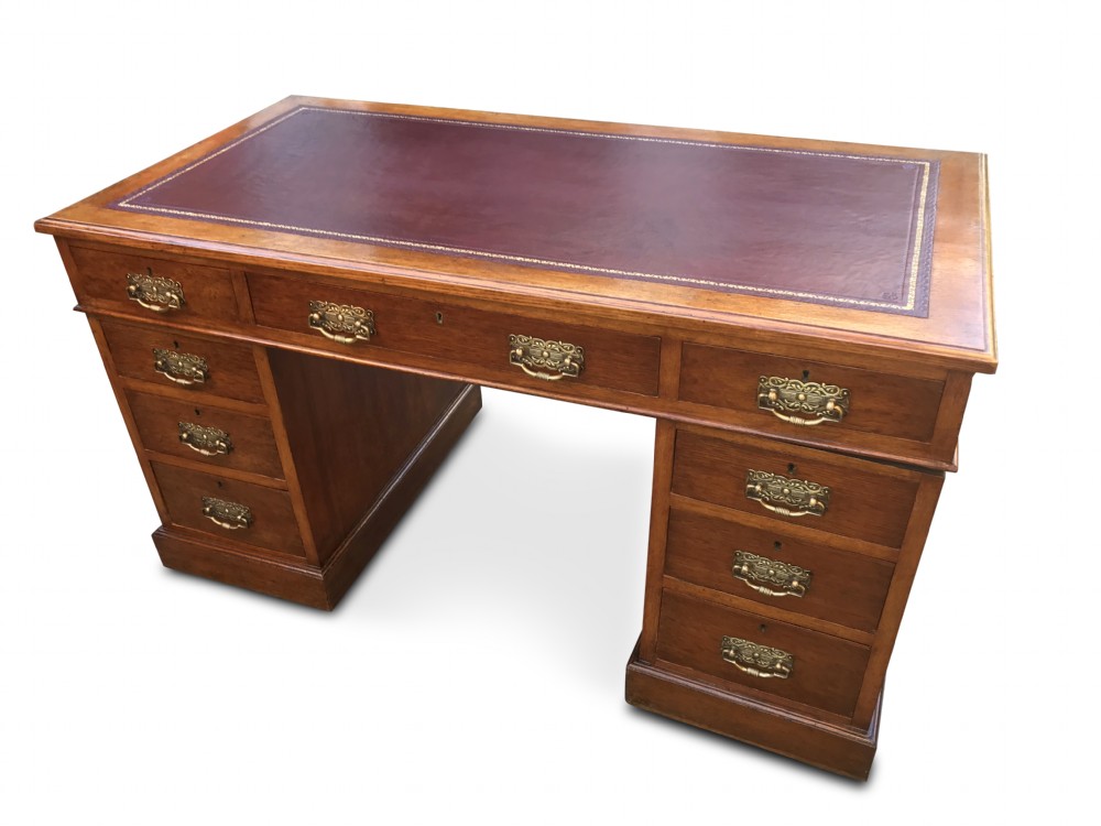 An Attractive Larger Sized Edwardian Desk View II