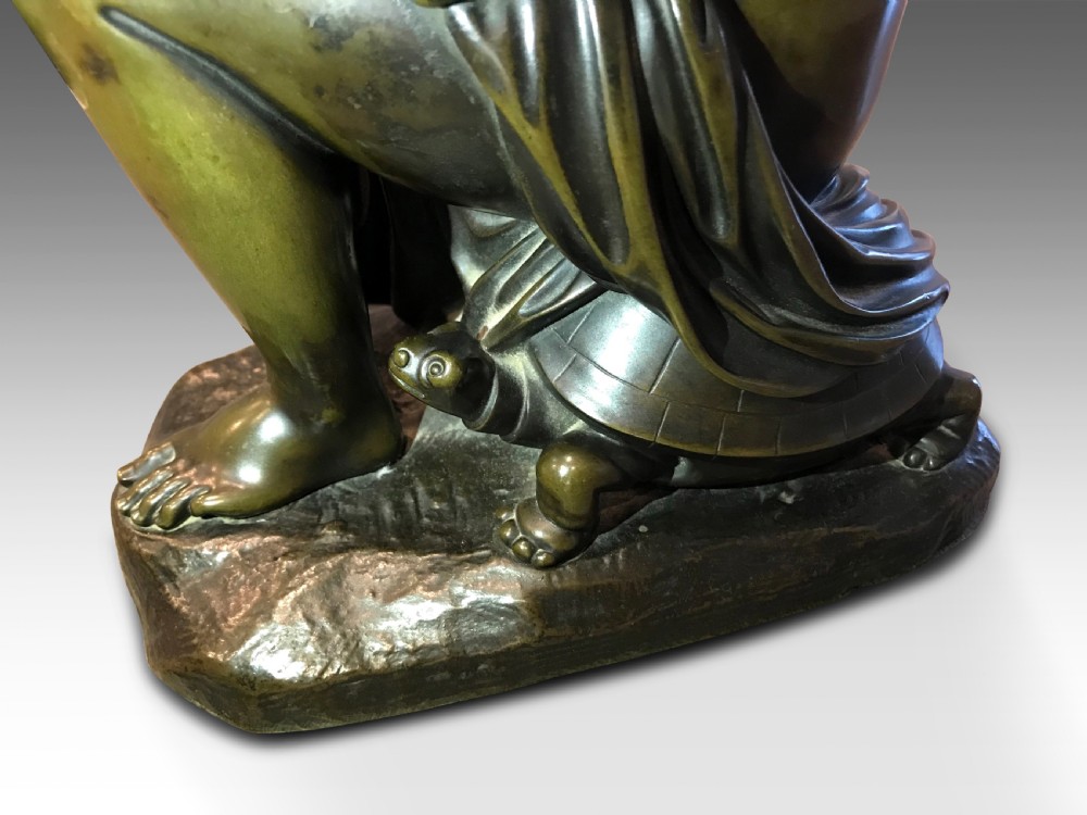 A Rare Victorian example of Kneeling Venus in Bronze. View III