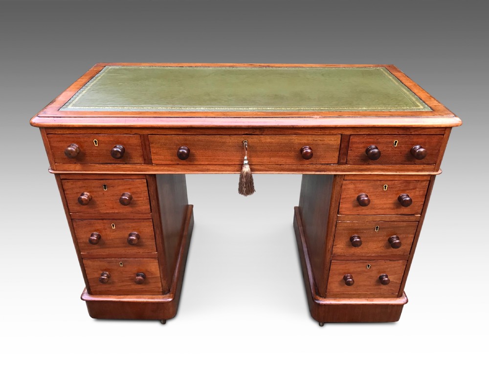An Attractive Golden Walnut Writing Desk c1880
