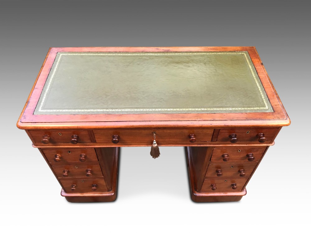 An Attractive Golden Walnut Writing Desk c1880 View II