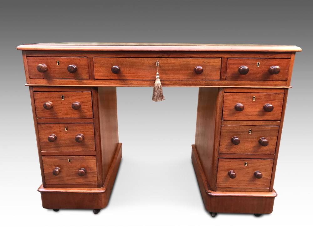 An Attractive Golden Walnut Writing Desk c1880 View IV