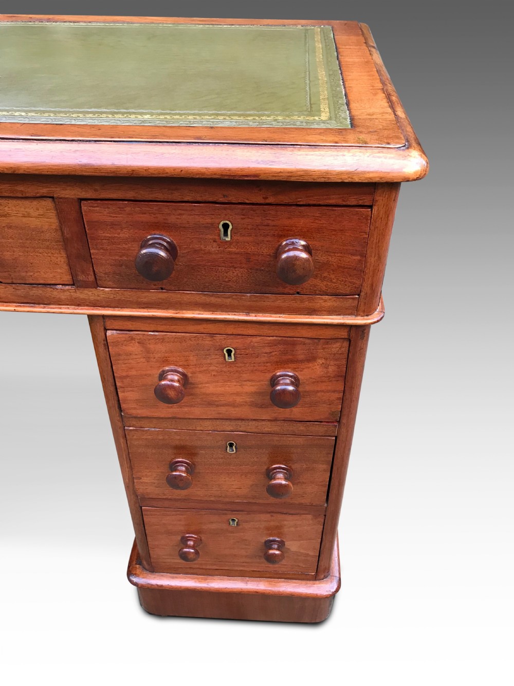 An Attractive Golden Walnut Writing Desk c1880 View V