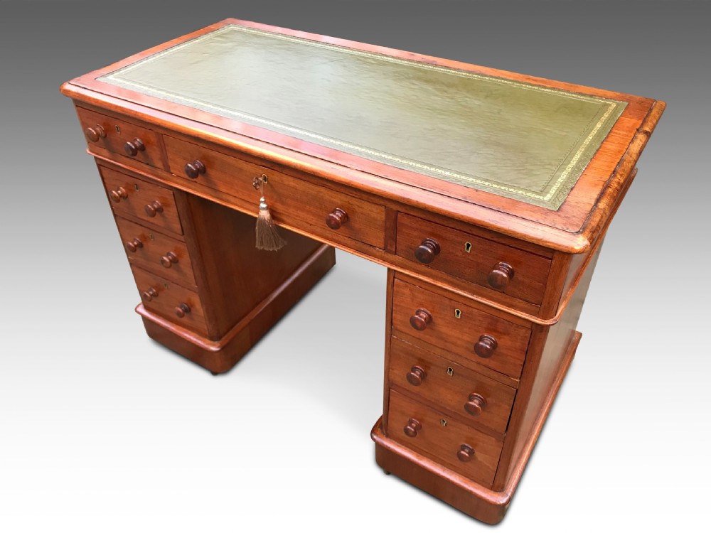 An Attractive Golden Walnut Writing Desk c1880 View VI