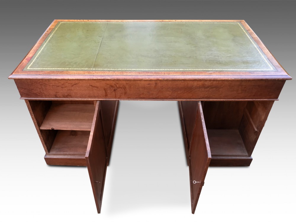 A Handsome Victorian Golden Oak Desk View VII