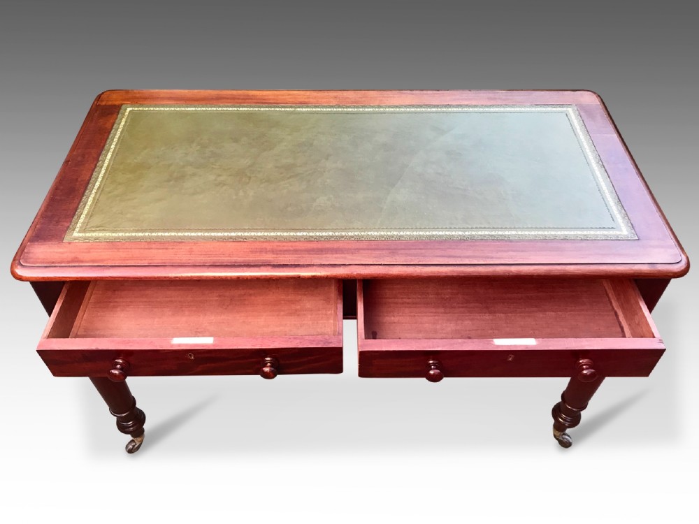 A Fine Victorian Mahogany Writing Table  View V