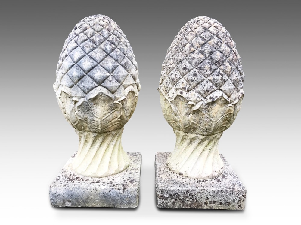 A Pair of Large Pinapple Finials View III