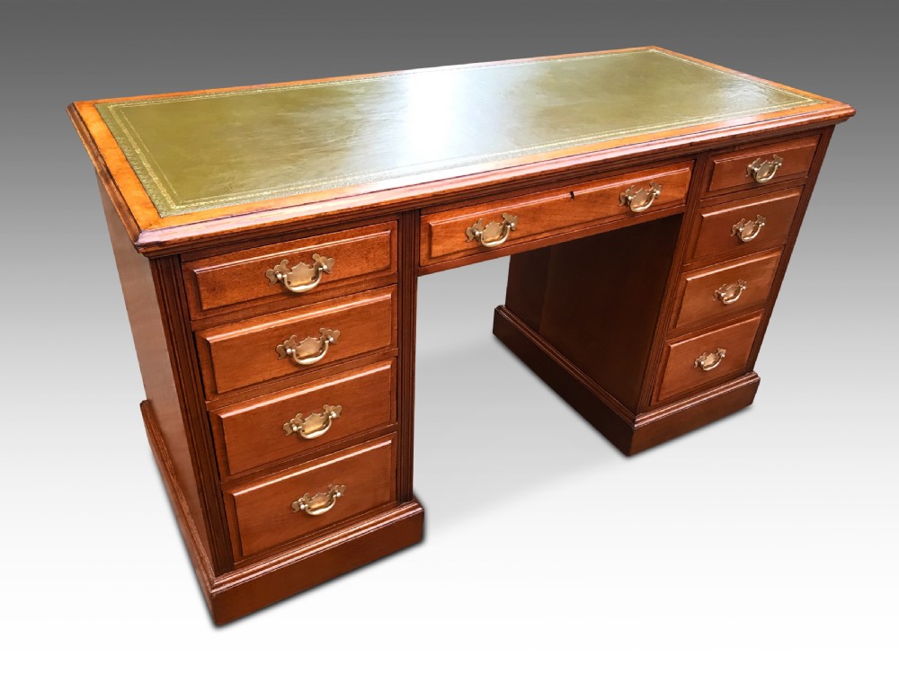 A Handsome Edwardian Mahogany Desk 
