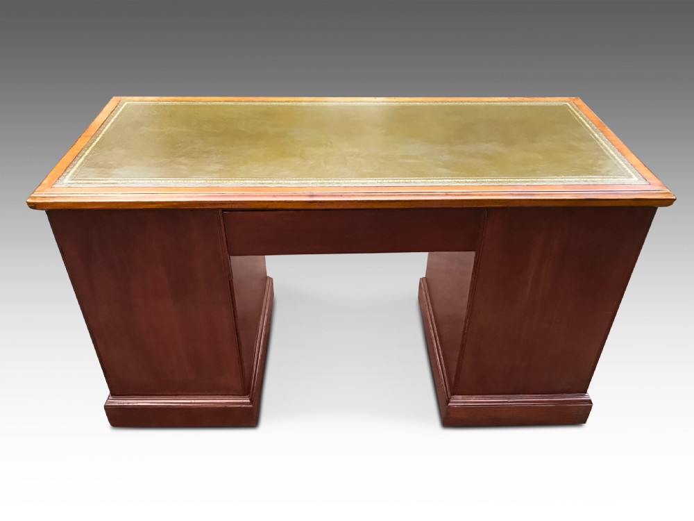 A Handsome Edwardian Mahogany Desk  View V