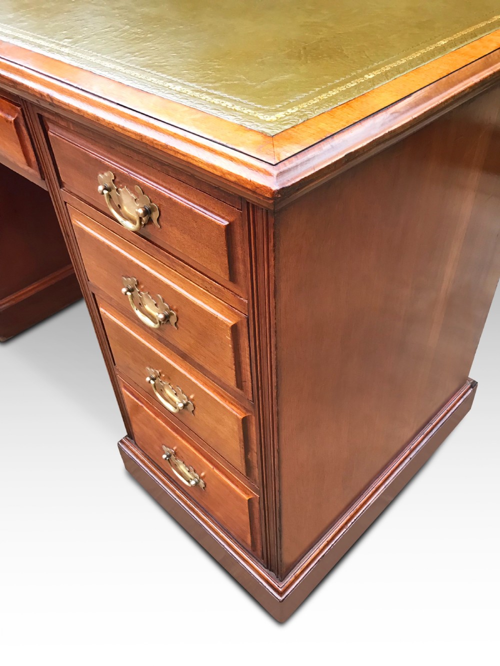 A Handsome Edwardian Mahogany Desk  View VII