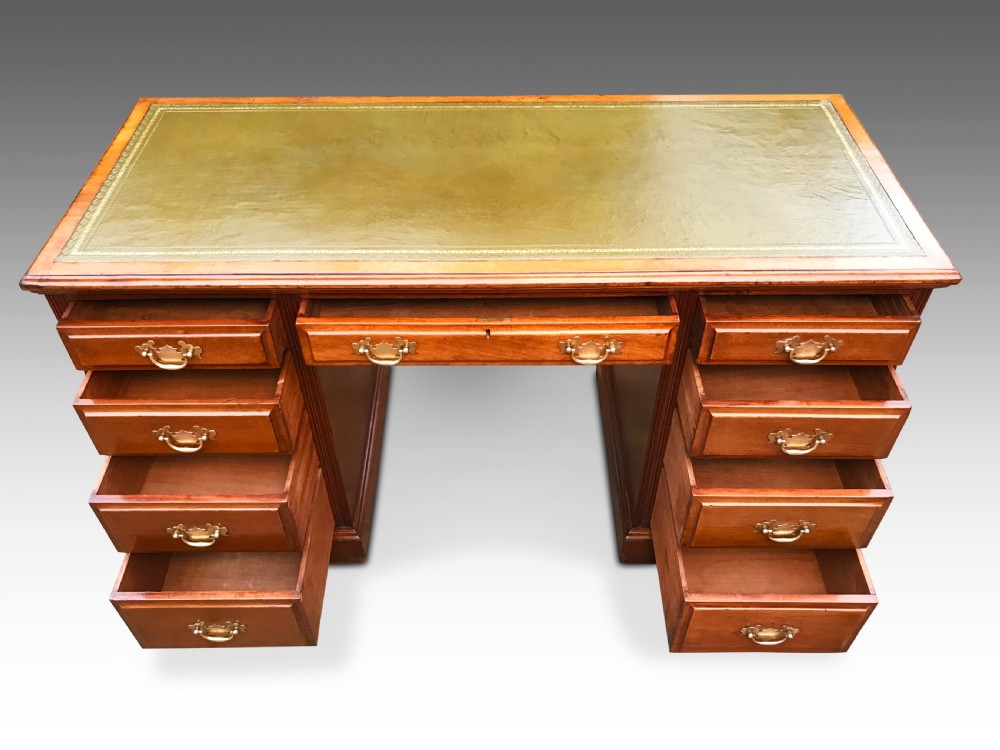 A Handsome Edwardian Mahogany Desk  View VIII