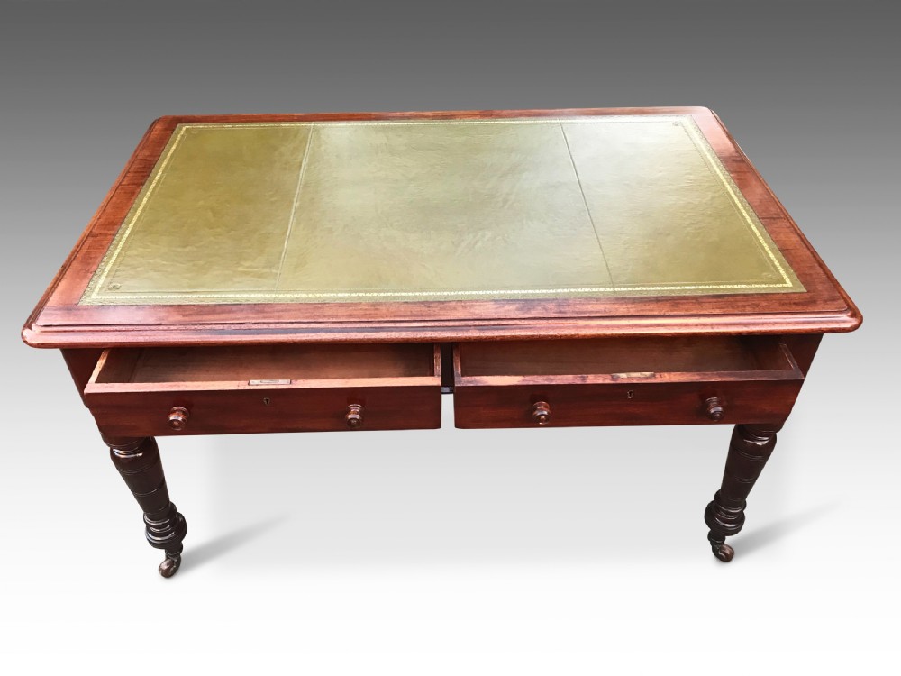 An Elegant Victorian Library Table View V