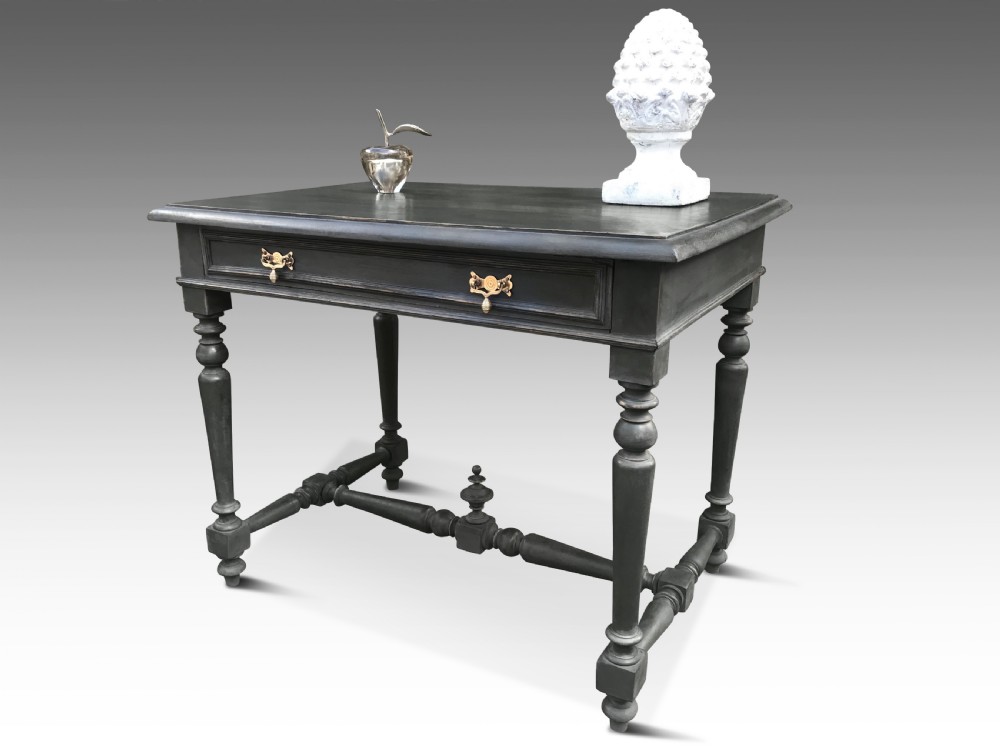 A 19thC Painted Fruitwood Table  View II